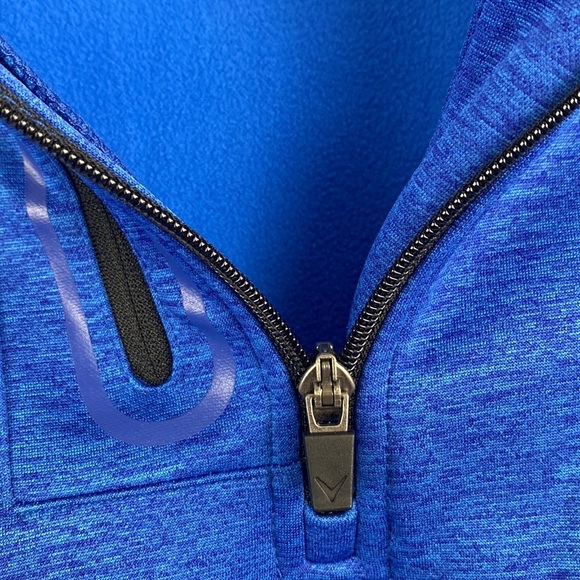 Callaway Opti-Shield 1/4 Zip Pullover- Blue Surf Size XL UPF 50 Sun Protection - Picture 14 of 15